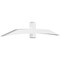 Ekena Millwork Bellingham Architectural Grade PVC Gable Bracket, 108"W x 18"H x 6"D x 6"F, 4/12 Pitch GBP108X18X0606BEL00 - alternate 1